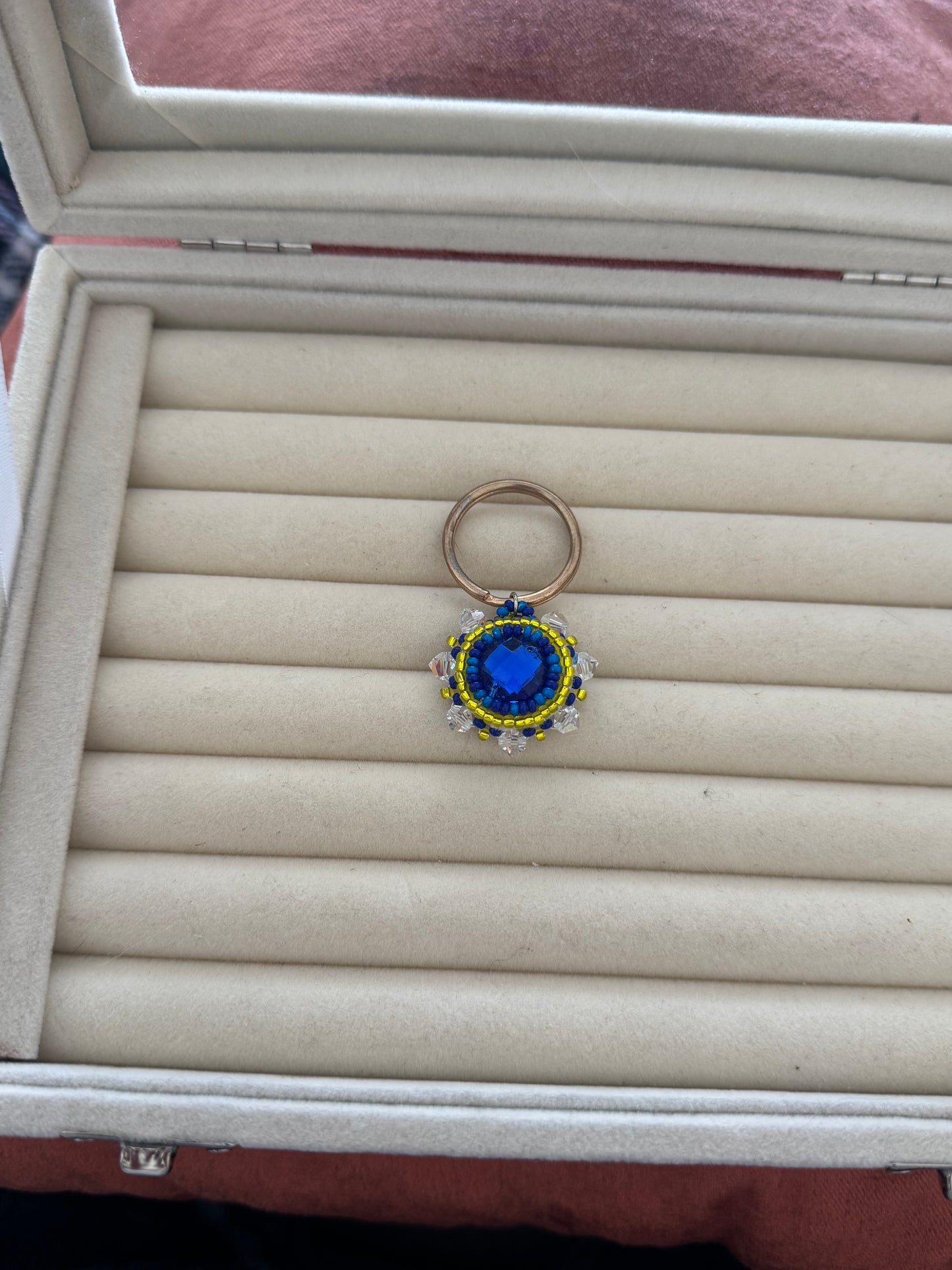 Blue Gem Keychain