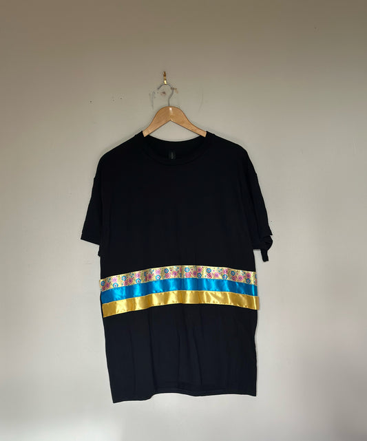 Yellow, Blue ribbon shirt