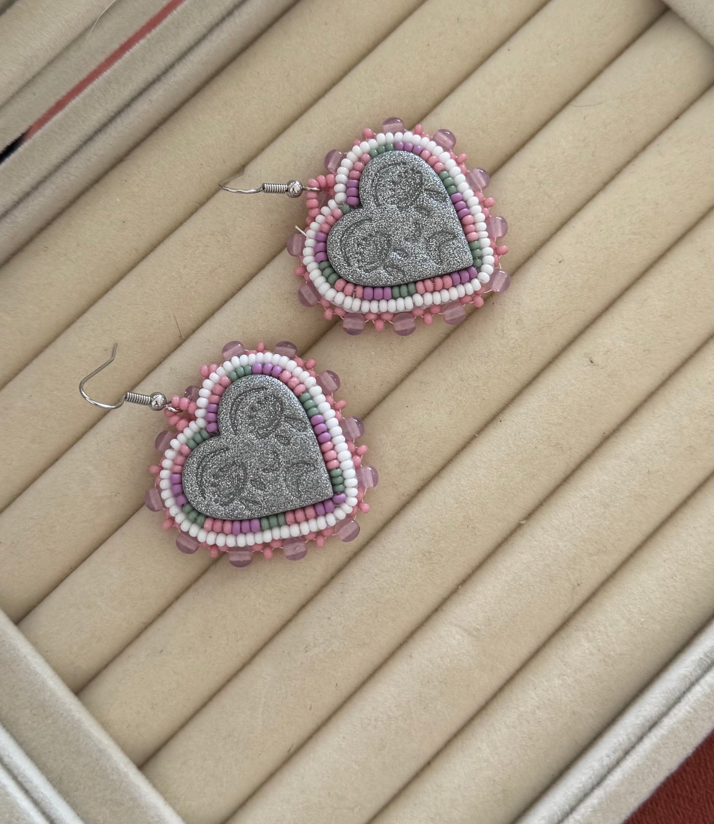 Crying heart earrings